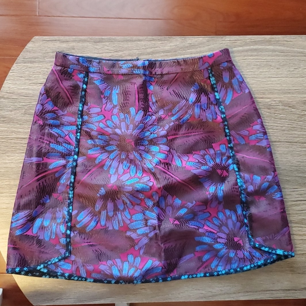 J. Crew Mini Skirt in Midnight Floral P2